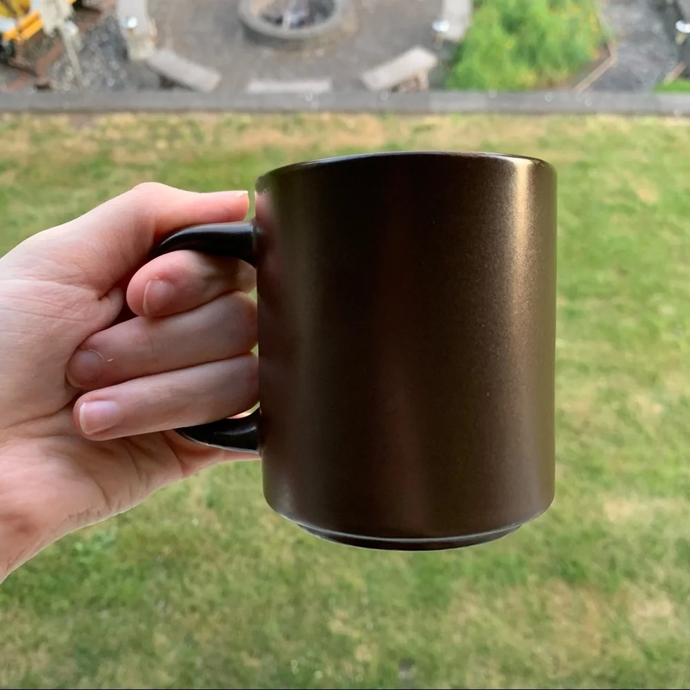 Vintage Brown Floral Mug / Coffee Tea Cup